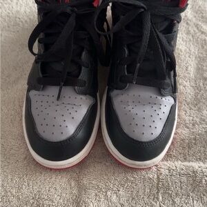 Jordan Red and Black Sneakers